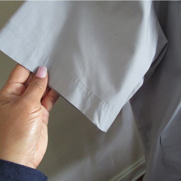 90s Vintage French Connection Men Button Down Shirt L Short Sleeves 4 Pockets - Picture 14 of 17